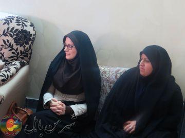 دیدار شهردار و اعضاء بسیج پایگاه شهید بیژنی از خانواده شهید غلام رضا کاظمی گنجی