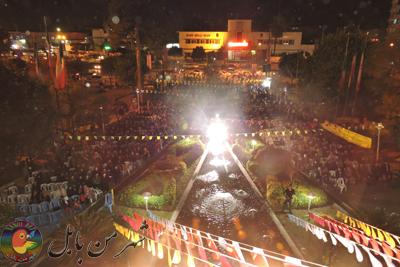  برگزاری جشن بزرگ زمستان سرخ درپارک شهرداری بابل 